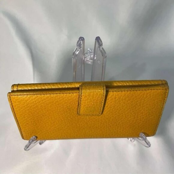 Gucci Bamboo Yellow Long Bifold Wallet - GREAT CONDITION - IN BOX - Picture 5 of 8